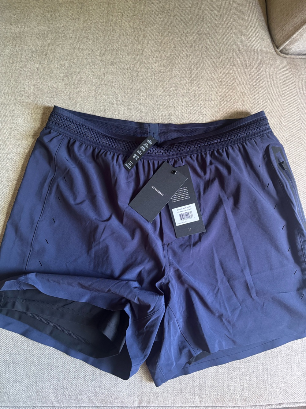 Ten Thousand Navy Athletic session Training Shorts- lined